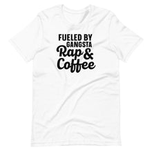 Load image into Gallery viewer, Fueled by Gangsta Rap &amp; Coffee Unisex Tee - Melanated Vibes
