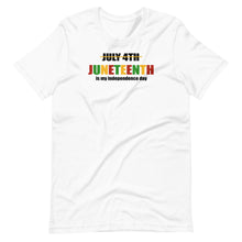 Load image into Gallery viewer, Juneteenth Independence Day Unisex Tee
