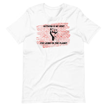 Load image into Gallery viewer, Activism is my Rent Brick Wall Unisex Tee
