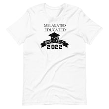 Load image into Gallery viewer, Melanated, Educated, Graduated Unisex Tee
