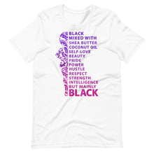 Load image into Gallery viewer, Black Mixed With Shea Butter Unisex Tee
