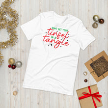 Load image into Gallery viewer, Tinsel in a Tangle Unisex Holiday Tee
