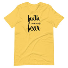 Load image into Gallery viewer, Faith Over Fear Unisex Tee - Melanated Vibes
