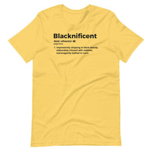 Load image into Gallery viewer, Blacknificent Unisex Tee - Melanated Vibes
