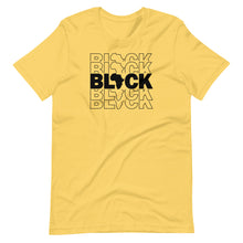 Load image into Gallery viewer, Black Stacked Unisex Tee
