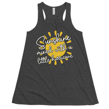 Load image into Gallery viewer, Sunshine Mixed With Hurricane Flowy Racerback Tank
