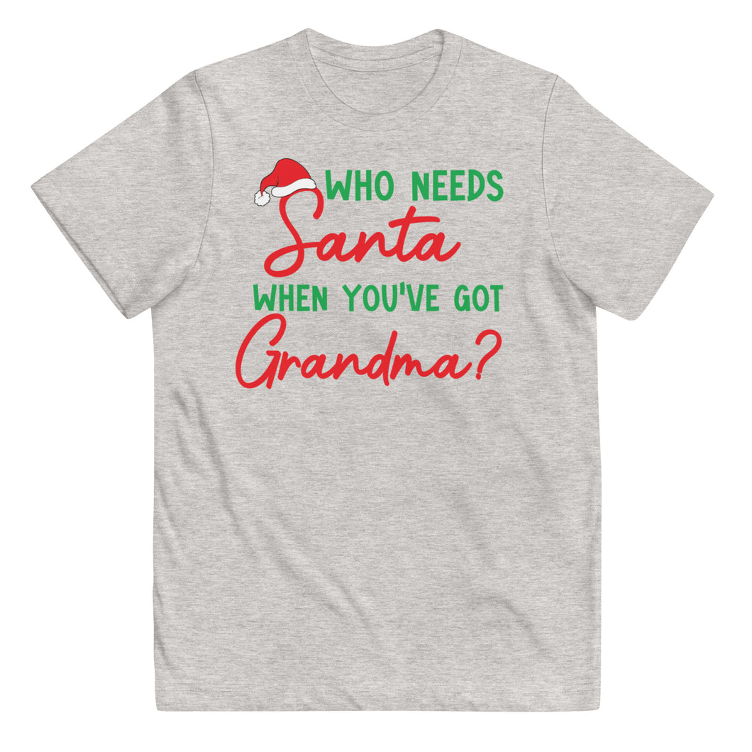 Who Needs Santa Youth Holiday Tee