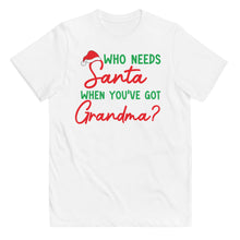 Load image into Gallery viewer, Who Needs Santa Youth Holiday Tee
