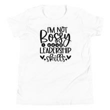 Load image into Gallery viewer, I&#39;m Not Bossy Youth Tee
